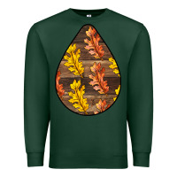 Sports Green Fall Teardrop Premium Sweatshirt - LillyAllenDesigns