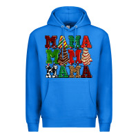 True Royal mama mama mama with christmas lights and christmas tree cakes Premium Hoodie - AdoDesignShop