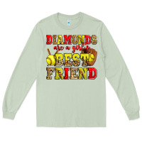 Matcha diamonds are a girl's best friend softball Long Sleeve Tee - Zillion Design Studio