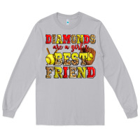 Moon Dust diamonds are a girl's best friend softball Long Sleeve Tee - Zillion Design Studio