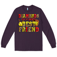 Plum diamonds are a girl's best friend softball Long Sleeve Tee - Zillion Design Studio
