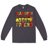 Smoke diamonds are a girl's best friend softball Long Sleeve Tee - Zillion Design Studio