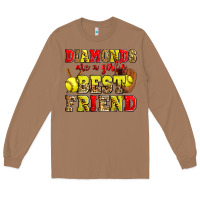 Toasted Coconut diamonds are a girl's best friend softball Long Sleeve Tee - Zillion Design Studio