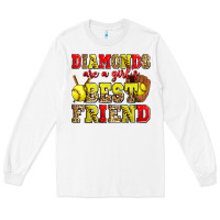 White diamonds are a girl's best friend softball Long Sleeve Tee - Zillion Design Studio