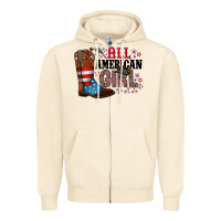 All American Girl Zipper Hoodie | Teevron
