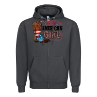 Smoke all american girl Zipper Hoodie - RacoonDesign