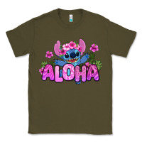 Army Green aloha summer stitch Classic Tee - Zillion Design Studio