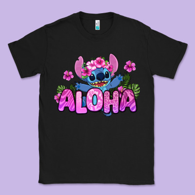 Aloha Summer Stitch Classic Tee Designed By Zillion Design Studio