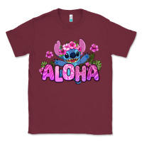 Burgundy aloha summer stitch Classic Tee - Zillion Design Studio