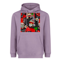 Lavender ladybug gnomes seamless pattern Heavyweight Hoodie - BundleAndBundleShop