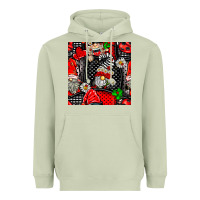 Ladybug Gnomes Seamless Pattern Heavyweight Hoodie | Teevron