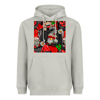 Moon Dust ladybug gnomes seamless pattern Heavyweight Hoodie - BundleAndBundleShop