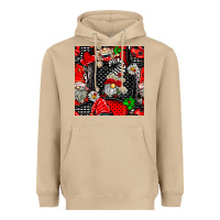 Mushroom ladybug gnomes seamless pattern Heavyweight Hoodie - BundleAndBundleShop