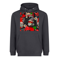 Smoke ladybug gnomes seamless pattern Heavyweight Hoodie - BundleAndBundleShop