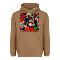 Toasted Coconut ladybug gnomes seamless pattern Heavyweight Hoodie - BundleAndBundleShop