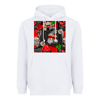 White ladybug gnomes seamless pattern Heavyweight Hoodie - BundleAndBundleShop
