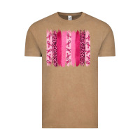 Vintage Coffee Breast Cancer Brushstrokes Vintage Tee - RanaPortraitStore