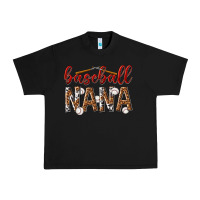 Black baseball nana with leopard Urban Heavy Tee - texasbilliewilder