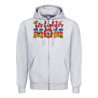 Heather Grey firefighter mom Zipper Hoodie - HRA Design Shop
