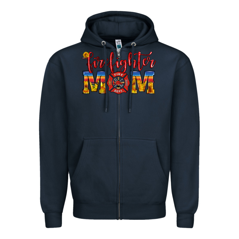 Firefighter Mom Zipper Hoodie by HRA Design Shop | Teevron
