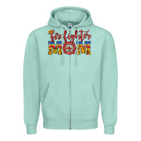 Seafoam firefighter mom Zipper Hoodie - HRA Design Shop