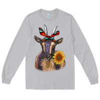 Moon Dust sunflower aztec ribbon goat Long Sleeve Tee - RanaPortraitStore