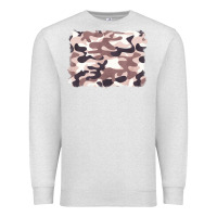 Oatmeal Heather milky camouflage Premium Sweatshirt - BarkalooDesign