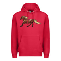 Cardinal running horse Premium Hoodie - NancyCooperArtShop