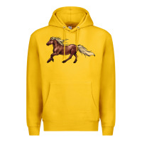 Lemon running horse Premium Hoodie - NancyCooperArtShop