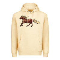 Pina Colada running horse Premium Hoodie - NancyCooperArtShop