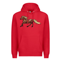 Red running horse Premium Hoodie - NancyCooperArtShop