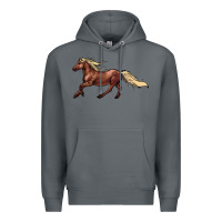 Rock running horse Premium Hoodie - NancyCooperArtShop