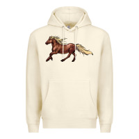 Sandshell running horse Premium Hoodie - NancyCooperArtShop