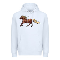 White running horse Premium Hoodie - NancyCooperArtShop