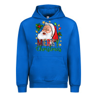 Cobalt Merry Christmas With Santa Urban Hoodie - BundleAndBundleShop