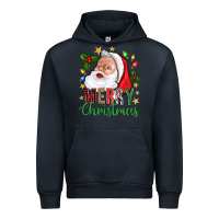 Navy Merry Christmas With Santa Urban Hoodie - BundleAndBundleShop