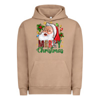 Pigment Burro Merry Christmas With Santa Urban Hoodie - BundleAndBundleShop