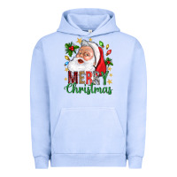 Pigment Grape Ice Merry Christmas With Santa Urban Hoodie - BundleAndBundleShop