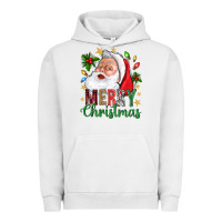 Pigment Lunar Rock Merry Christmas With Santa Urban Hoodie - BundleAndBundleShop