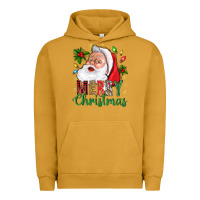 Pigment Peanut Butter Merry Christmas With Santa Urban Hoodie - BundleAndBundleShop