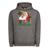 Pigment Tornado Merry Christmas With Santa Urban Hoodie - BundleAndBundleShop