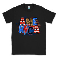 Black america lightning bolt Classic Tee - Zillion Design Studio