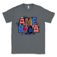 Charcoal Heather america lightning bolt Classic Tee - Zillion Design Studio