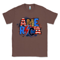 Chestnut america lightning bolt Classic Tee - Zillion Design Studio