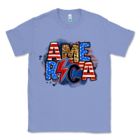 Colony Blue america lightning bolt Classic Tee - Zillion Design Studio
