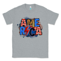Heather Grey america lightning bolt Classic Tee - Zillion Design Studio