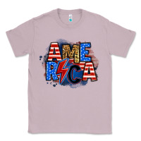 Lilac america lightning bolt Classic Tee - Zillion Design Studio