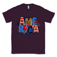 Plum america lightning bolt Classic Tee - Zillion Design Studio