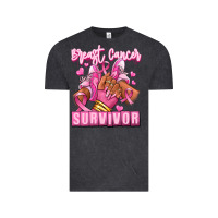 Vintage Black Breast Cancer survivor afro girl sneakers Vintage Tee - RanaPortraitStore