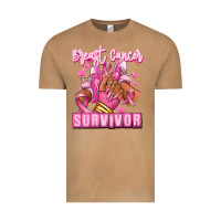 Vintage Camel Breast Cancer survivor afro girl sneakers Vintage Tee - RanaPortraitStore